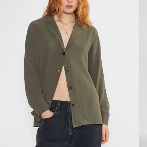 WILFRED FREEFORM SHIRT Chocolate Brown Jacket